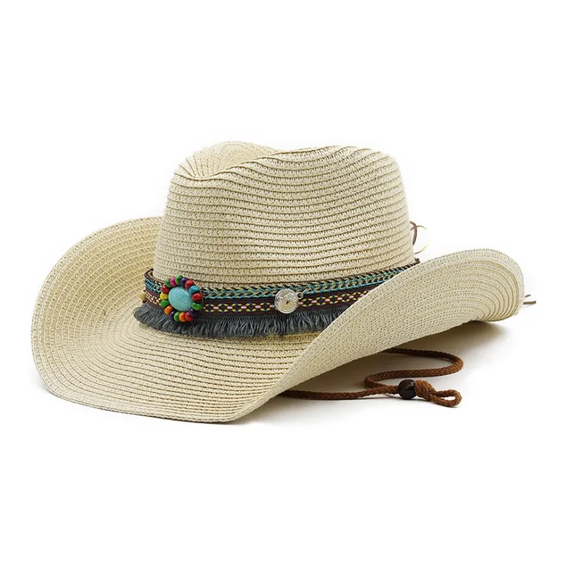 MEETSUNNY Paper Straw Hat Women's-5
