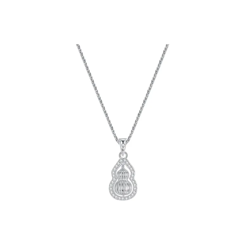 Heart Grass 999 Fine Silver Sterling Silver Necklaces Women's-0