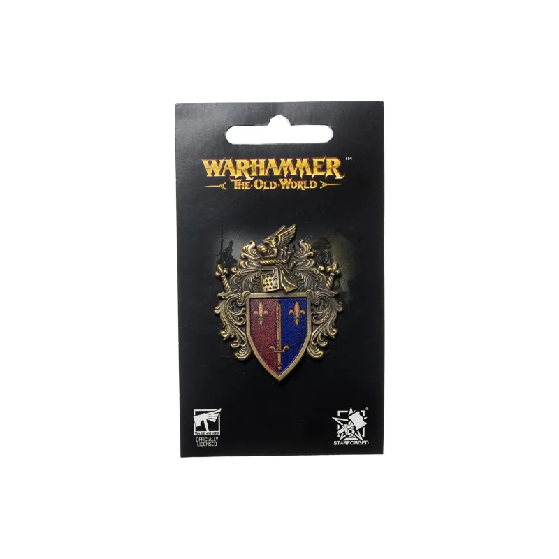 STARFORGED Warhammer Old World Merch Batoania Knight Shield Emblem Carcassonne Army Flag Faction Brooch Badges-6