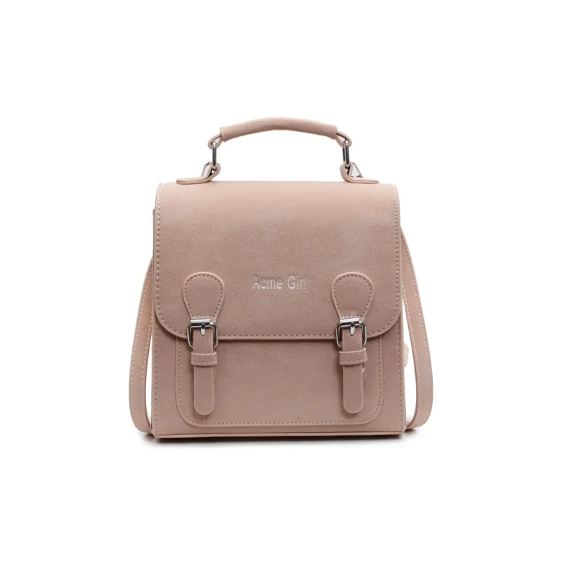 Yalu PU Handbag, Shoulder Bag, Backpack Regular Women's Black/Ecru/Green/Pink-19