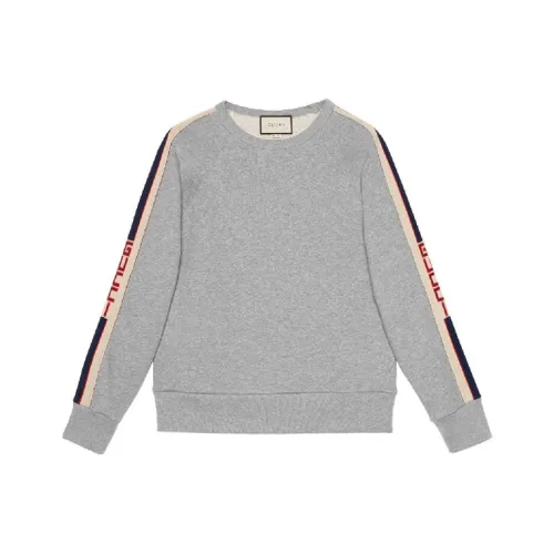 GUCCI Cotton Sweatshirt With GUCCI Stripe