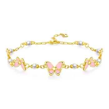 Lao Feng Xiang S925 Silver Bracelets Women's