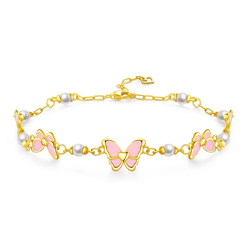 Lao Feng Xiang S925 Silver Bracelets Women's-0