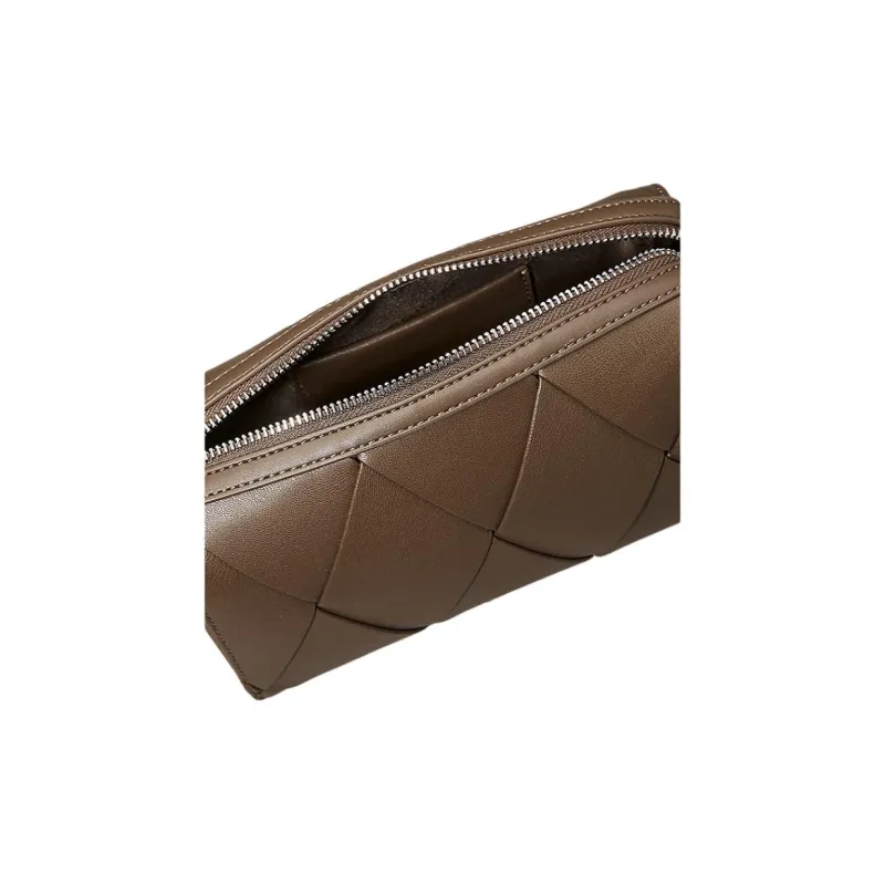 CALVIN KLEIN Polyurethane Handbag Shoulder Bag Crossbody Bag Regular Women's Brown-3
