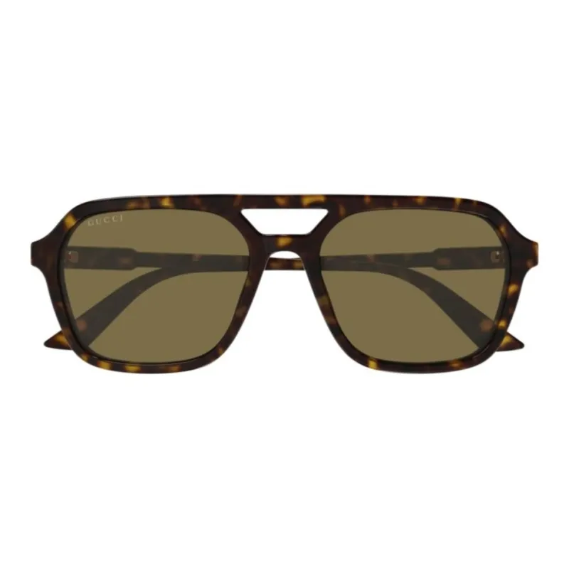 GUCCI Acetate Aviator Sunglasses Men's Tortoiseshell-1