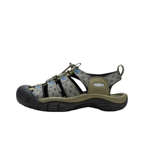 Études x KEEN Newport Retro River Trekking Shoes Men's Olive Green