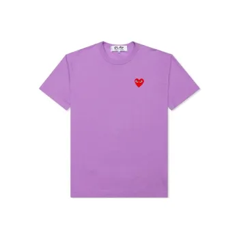CDG Play T Shirts Men Purple