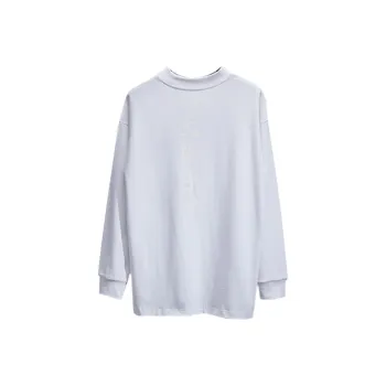 RICKYOUNG Straight Long-Sleeved T-Shirt Unisex White