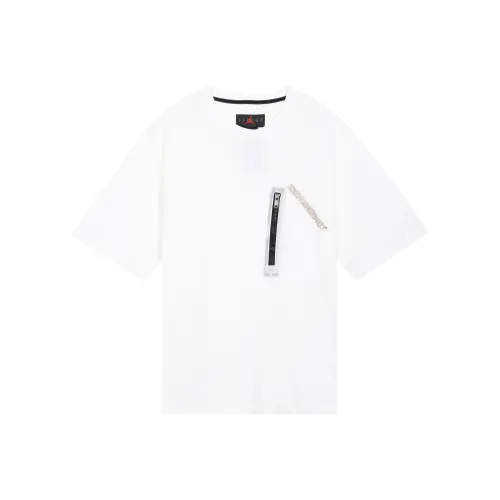 Jordan Drop Shoulder Sleeve T Shirt Men's White
