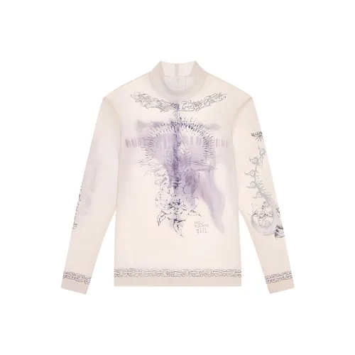 Givenchy Second Skin Effect Printed Mesh L/S T shirt