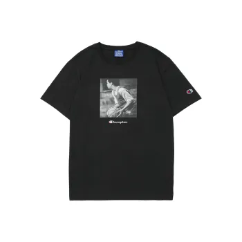 Champion T Shirt Europe Version Unisex Black