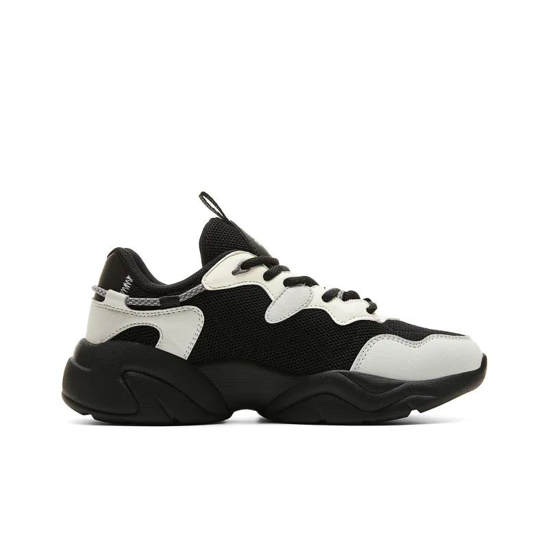 PEAK Fun To Play Low Top Casual Shoes Women's Beige Black Silver-1