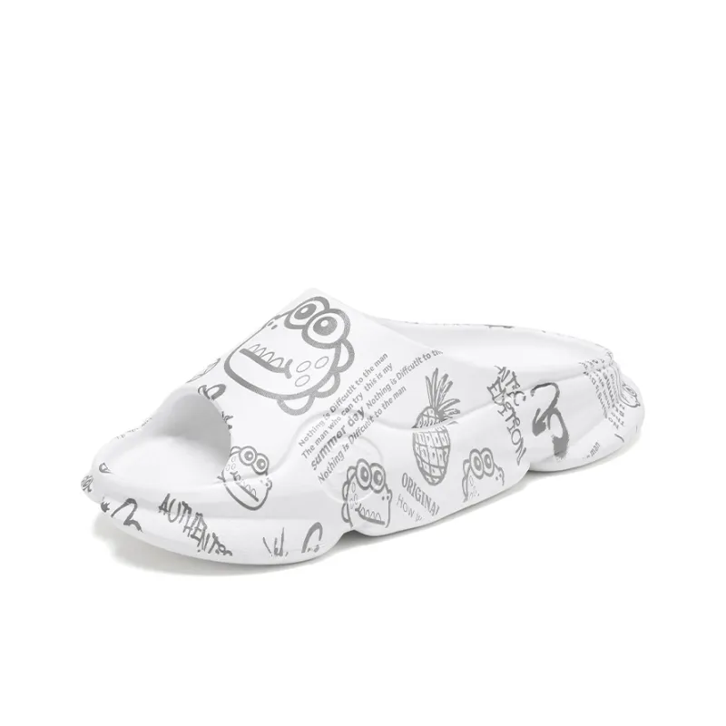 NANJIREN EVA Graffiti Slip Resistant Abrasion Resistant Cushioning Slide Slippers Men's-7