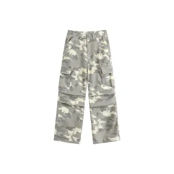 PAINT STAIN Casual Pants Unisex Gray