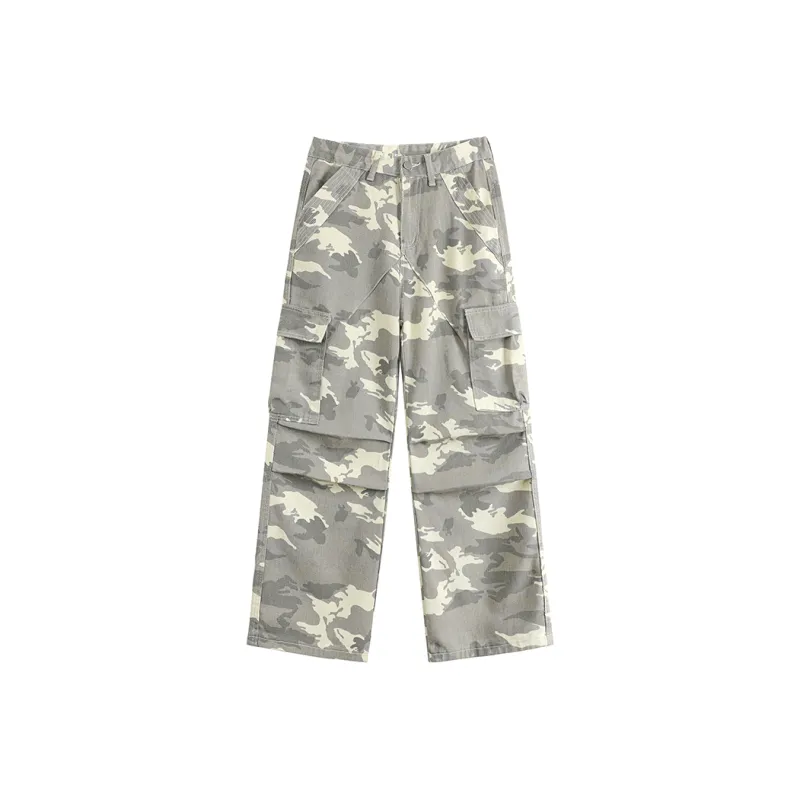 TESTUNG Casual Pants Unisex Gray-0