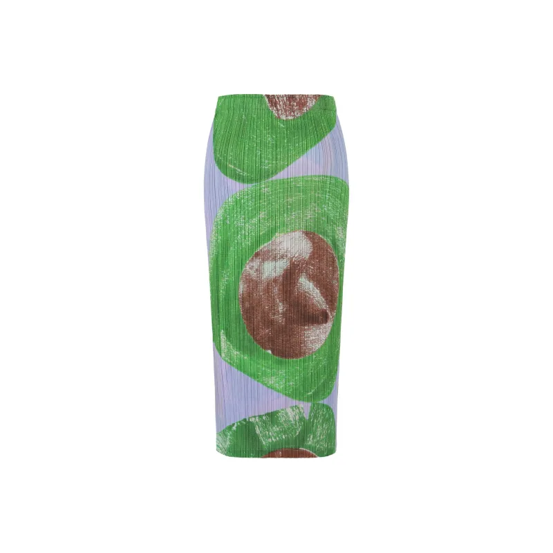 ISSEY MIYAKE Casual Long Skirt Women's Brown-1
