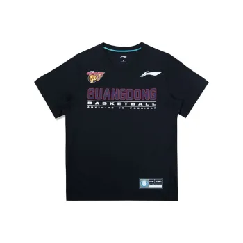 LiNing CBA Collection Professional Basketball Collection T Shirt Men's Black