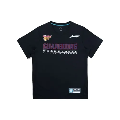 LiNing CBA Collection Professional Basketball Collection T Shirt Men's Black