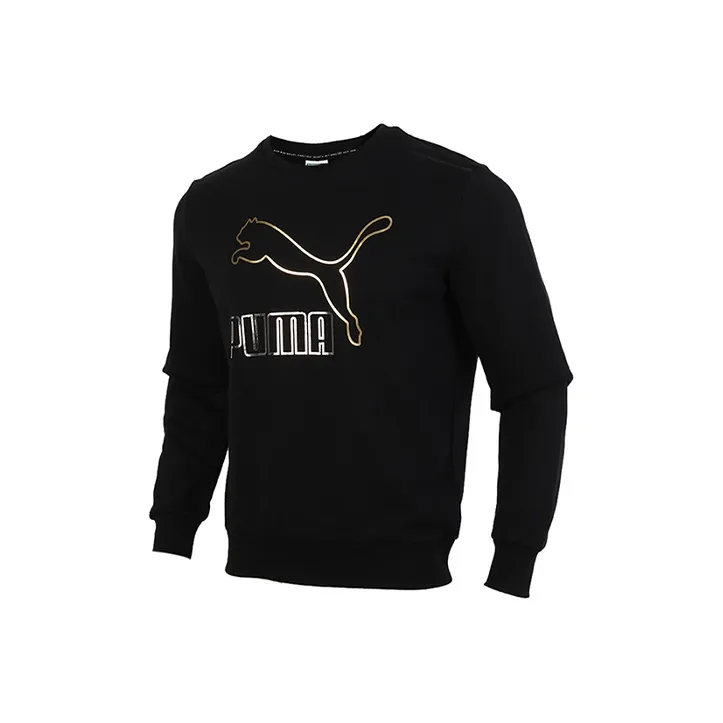 PUMA Sweatshirt Men's Black Gold-0