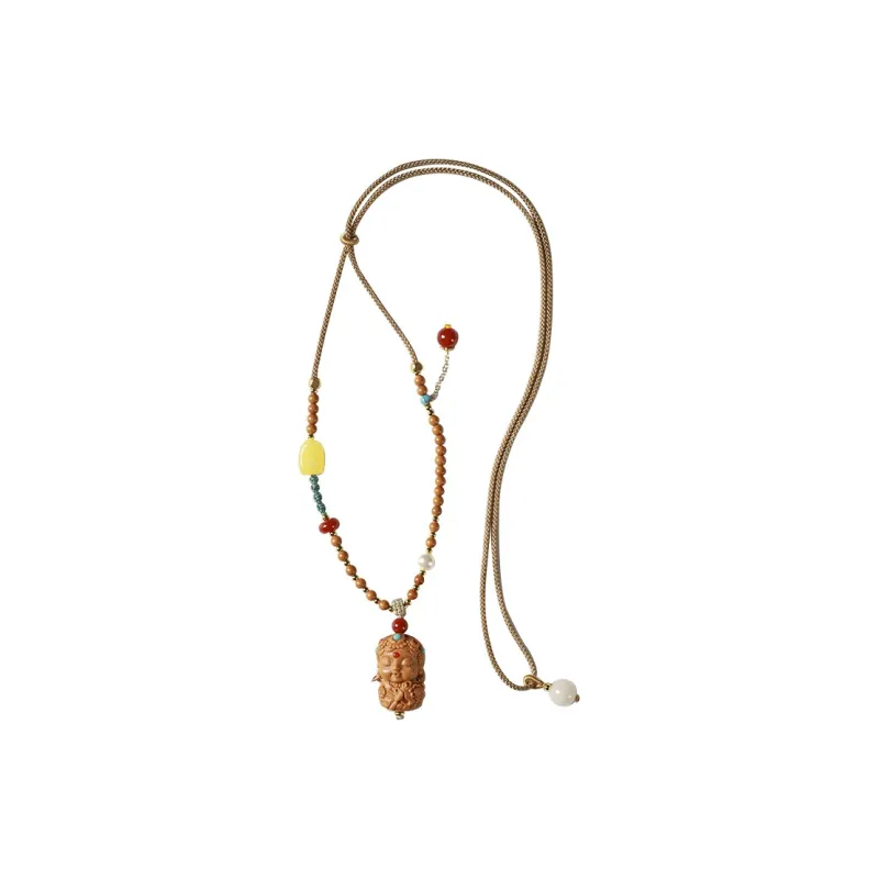 Red All Year Round Barbie Sandalwood Necklaces Women's-0