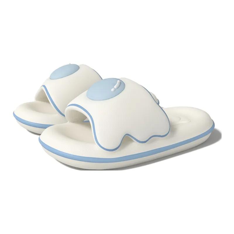 LATE TIME Squashy And Bouncy Feeling Slippers Outerwear Platform EVA Indoor Home Bathing Couple Cool Slippers Unisex-10