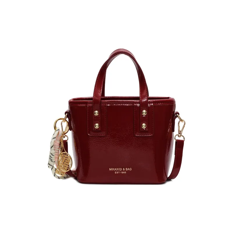 Miss Angel PU Crossbody Handbag Regular Women's Black/Burgundy/Blue/Ecru-13