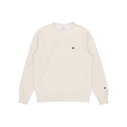 Champion Sweatshirt Japan Version Unisex Ecru