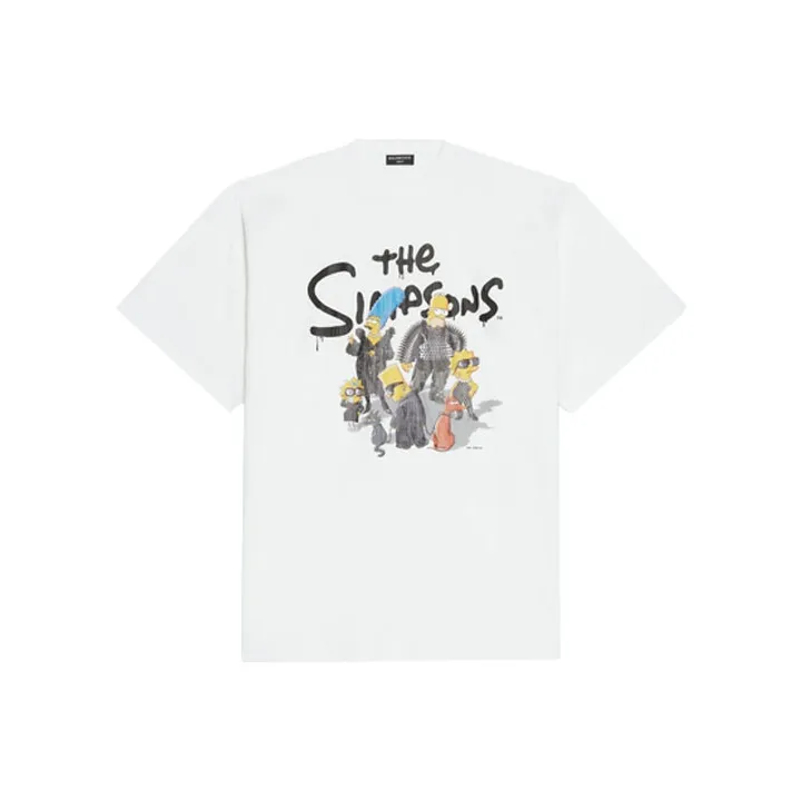 Balenciaga X The Simpsons Oversized T-Shirt - POIZON
