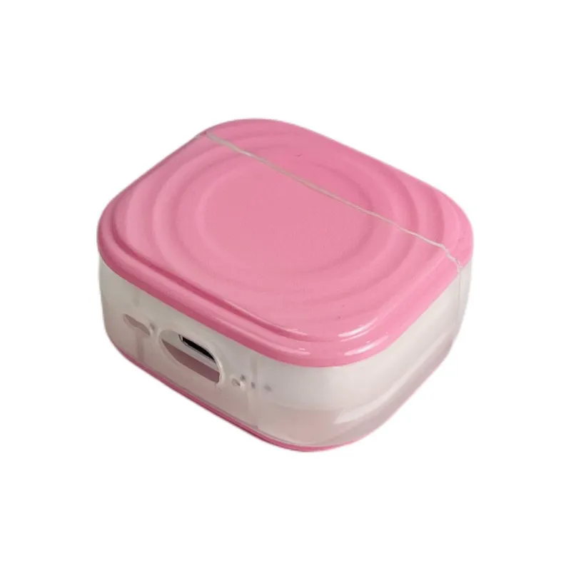 Wei Xin Compatibility With Apple AirPods 4/2/3/AirPods Pro/Pro 2 TPU Solid Color Ripple Pattern Headphone Cases-7