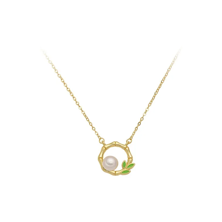 GLOIRE S925 Silver Necklaces Women's Gold-0