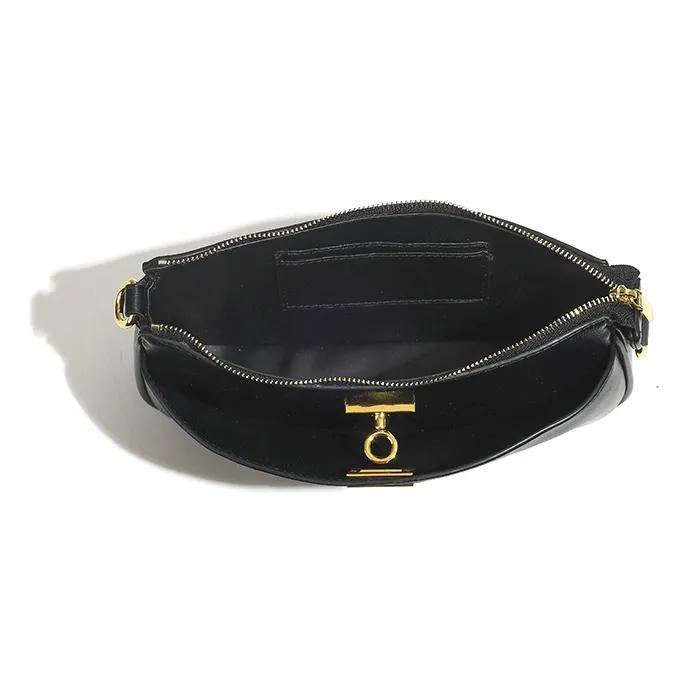 Vigno Synthetic Leather Shoulder Bag Crossbody Bag Regular Women's Black-5