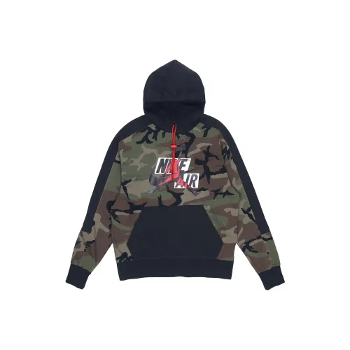 Jordan Jumpman Hoodies Classics Camo 'Olive Green'