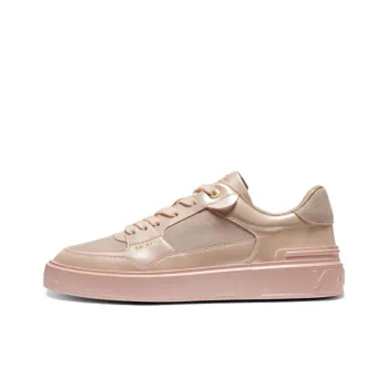 BALMAIN B Court Low Top Skateboard Shoes Women's Pink