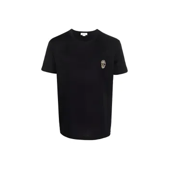 Alexander McQueen Embellished Skull T Shirt