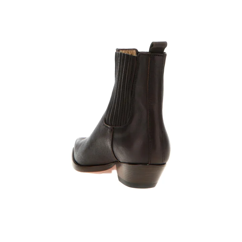 SONORA BOOTS Hidalgo Ankle Length Chelsea Boots 3.5cm Women's Brown-3
