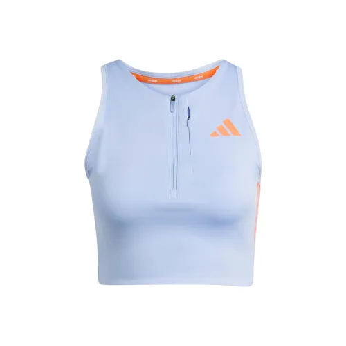 Adidas Free Shipping With AdiClub Adizero Running Gel Pocket Crop Top