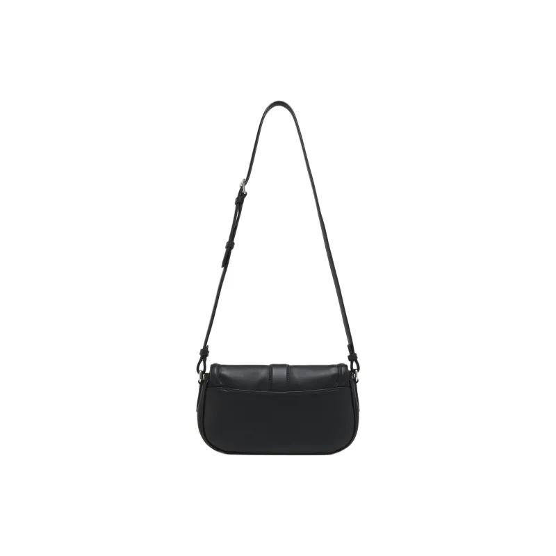 Alexander McQueen Smooth Cow Leather One Shoulder Handbags Women's Black-3