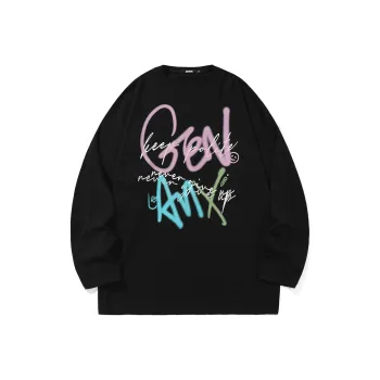 GENANX Straight Long Sleeved T Shirt Unisex