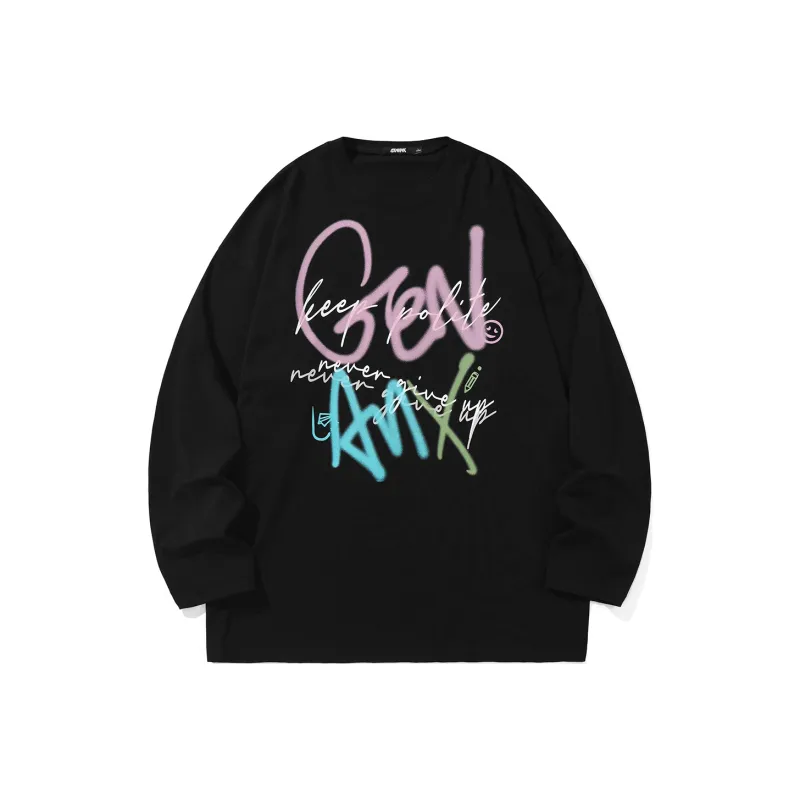 GENANX Straight Long Sleeved T Shirt Unisex-0