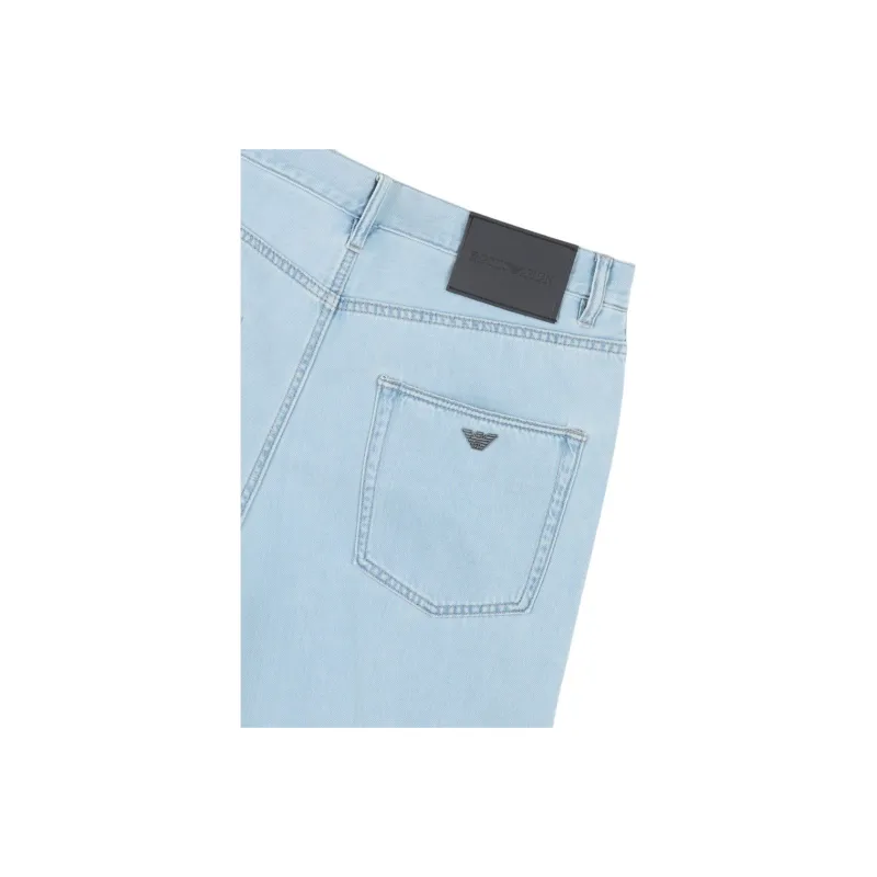 EMPORIO ARMANI J74 Loose Fit Denim Jeans In A Soft Touch Lyocell Blend-4