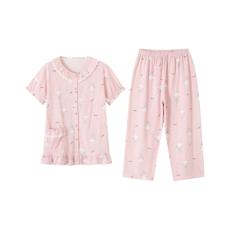 MADALLO Pajama Set Women's Pink-0