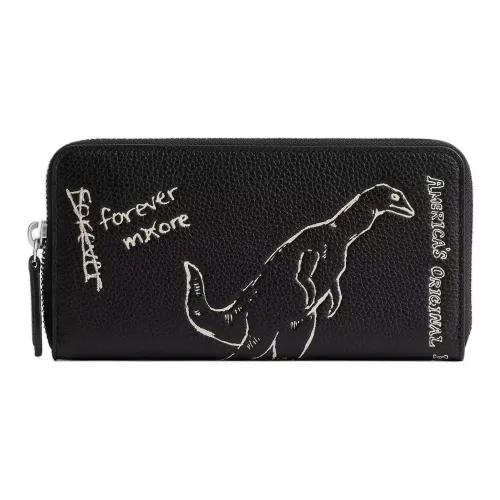 COACH Polished Pebbled Leather Wallet Small Size Men's Black