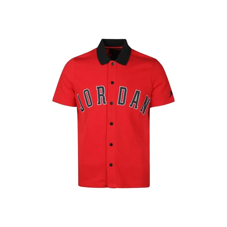 Jordan Dna Distorted Basketball Sports Short Sleeve T-Shirt Red-0