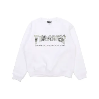 Thrasher Crew Neck Regular Sweatshirt Japan Version Unisex White