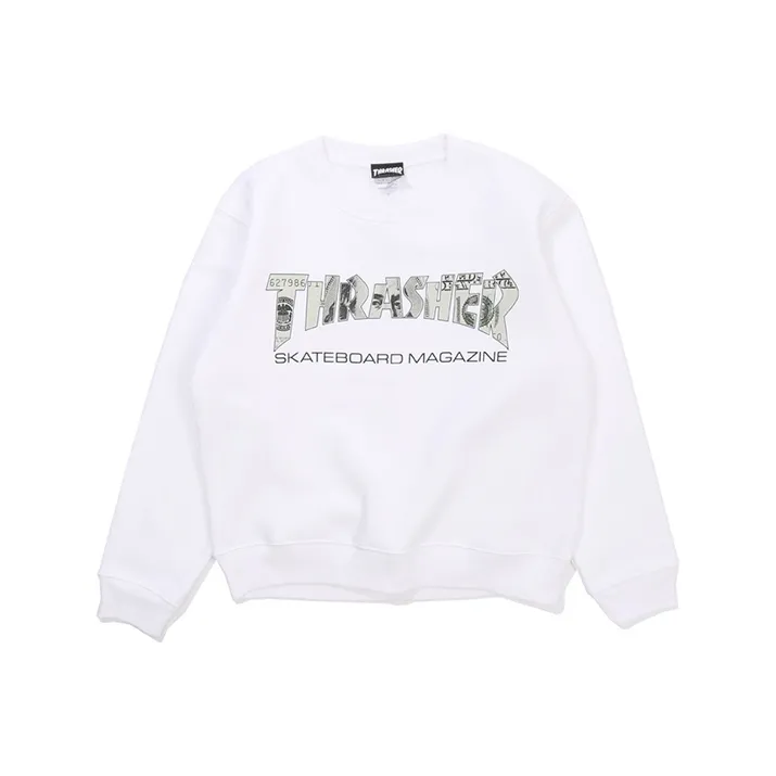 Thrasher Crew Neck Regular Sweatshirt Japan Version Unisex White-0