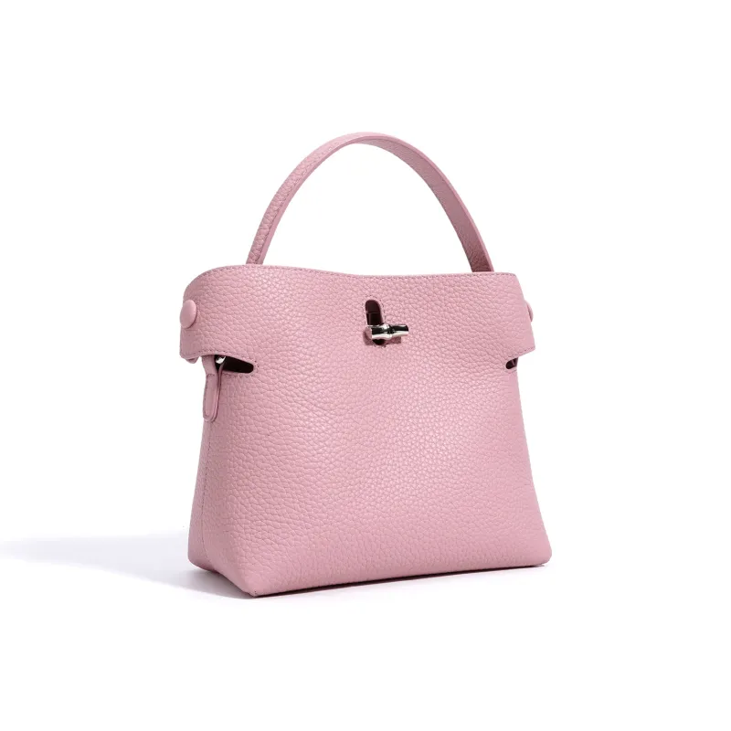 COURONNE Cow Leather Crossbody Bag, Bucket Bag, Handbag Regular Women's Multicolor-14