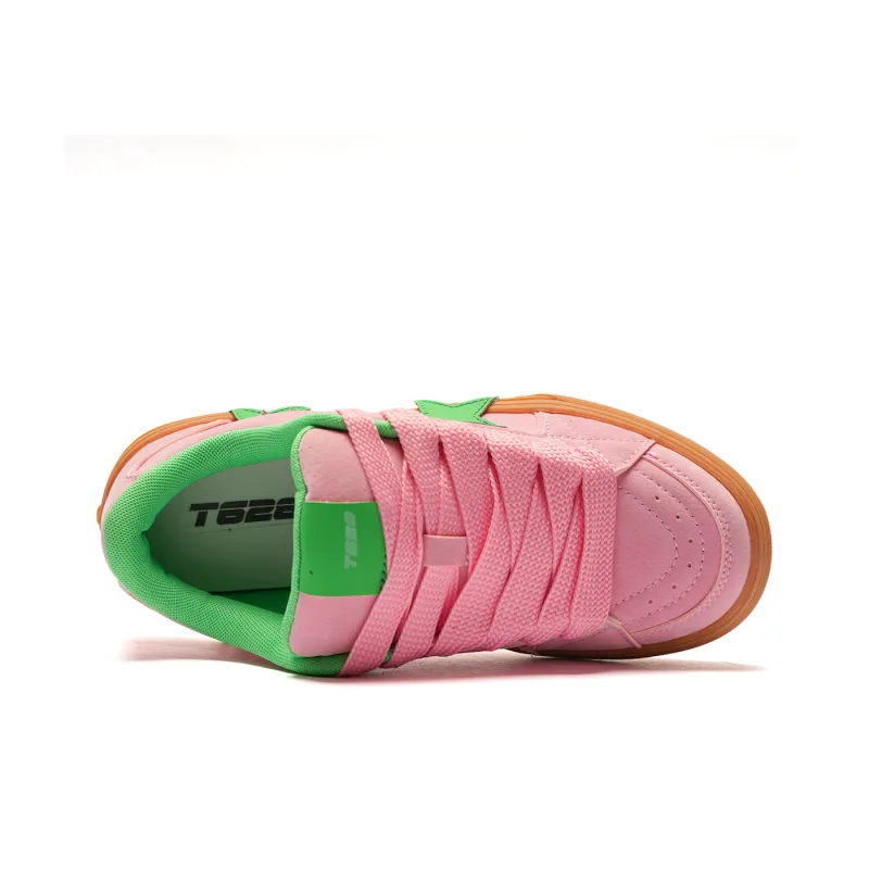 T628 Stars Puffy Shoes Slip Resistant, Abrasion Resistant, Lightweight Low Top Skateboard Shoes Unisex-19