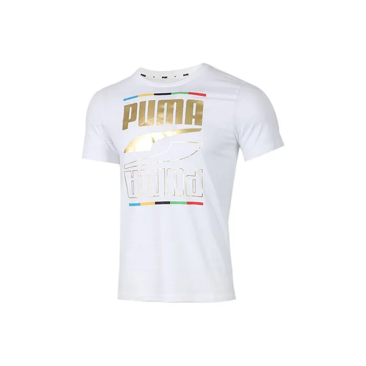 PUMA FC Red Bull Salzburg T Shirts Men White-0