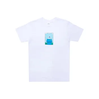 RIPNDIP Drop Shoulder Sleeve T Shirt Unisex White