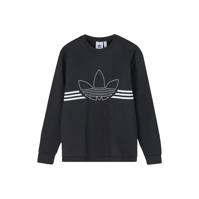 Adidas Originals OUTLINE CRW FLC Sweatshirts Men Black-0